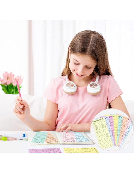 Marcadores de Reseña de Libros Coloridos L1rabe 120 Pcs