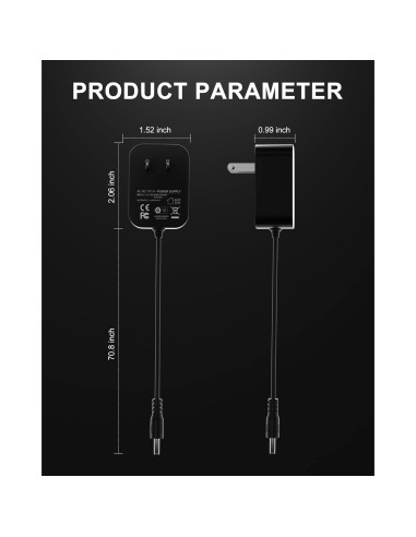 Fuente de Alimentación 9V VHBW para Pedales de Guitarra