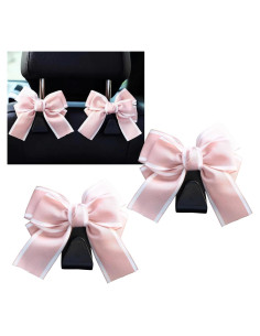 Pack 2 Ganchos de Cabecera de Asiento de Coche Polcatay Rosa