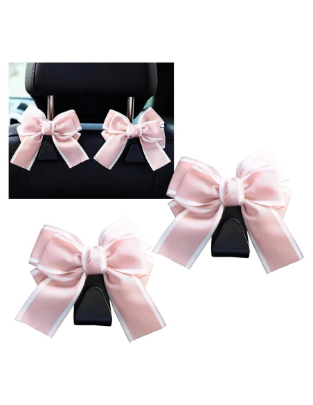 Pack 2 Ganchos de Cabecera de Asiento de Coche Polcatay Rosa