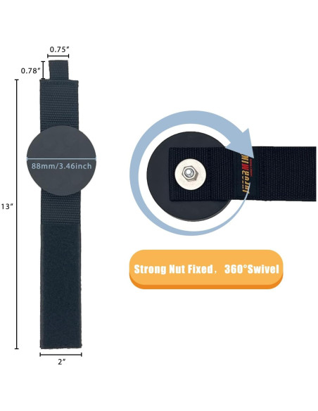 Gancho Magnético Juformin 8.8 cm Alta Resistencia 2 Pcs