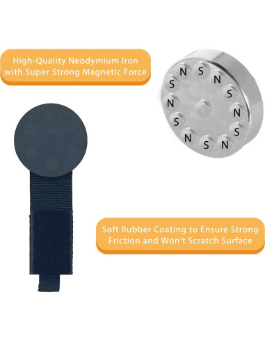 Gancho Magnético Juformin 8.8 cm Alta Resistencia 2 Pcs