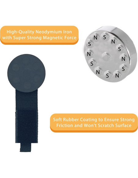 Gancho Magnético Juformin 8.8 cm Alta Resistencia 2 Pcs