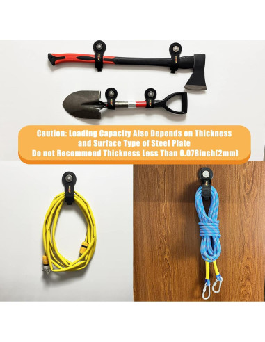 Gancho Magnético Juformin 8.8 cm Alta Resistencia 2 Pcs