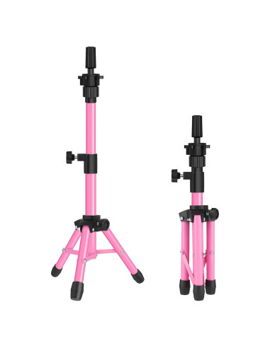 Soporte de Peluca Tripode AliLeader 25 Pulgadas Rosa