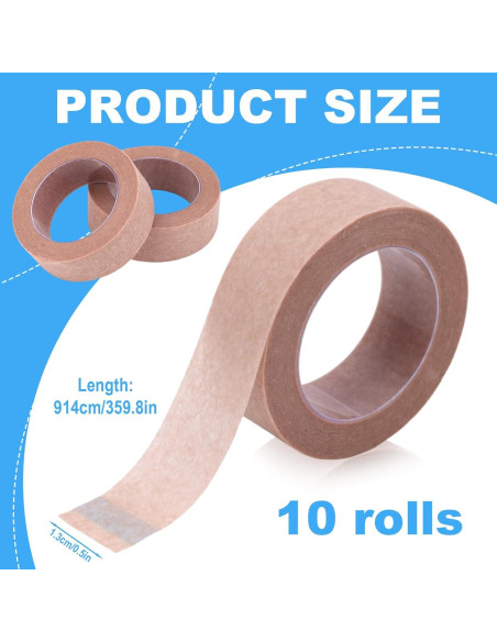 10 Rollos de Cinta Nasal Micropore Penitue 1.3cm x 9.14m