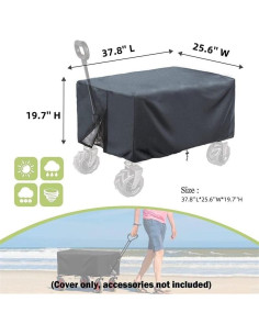 Cubierta Impermeable TiTigerella para Carro Plegable 96x65cm 2
