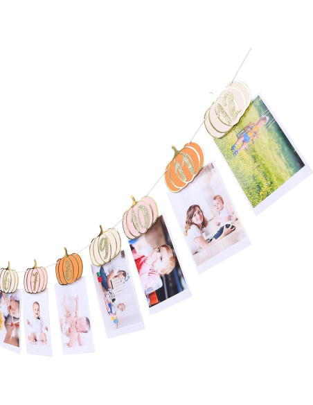 Banner de Cumpleaños Calabaza Rosa Naranja Dorado 249.4x6.6cm