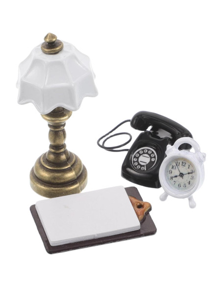 Lámpara miniatura TOYANDONA para casa de muñecas LED