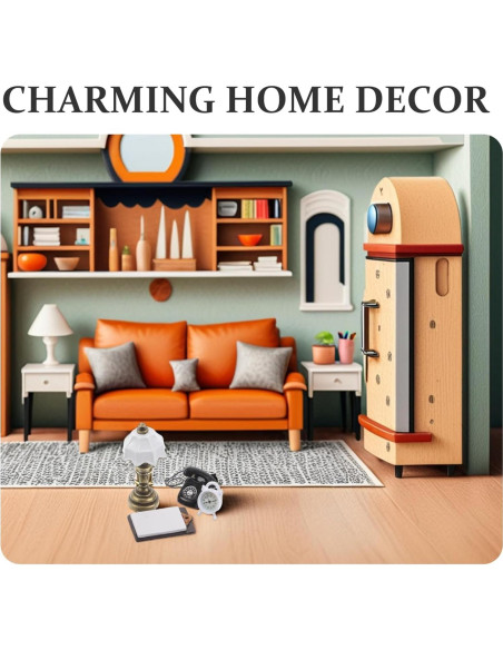 Lámpara miniatura TOYANDONA para casa de muñecas LED