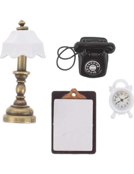 Lámpara miniatura TOYANDONA para casa de muñecas LED