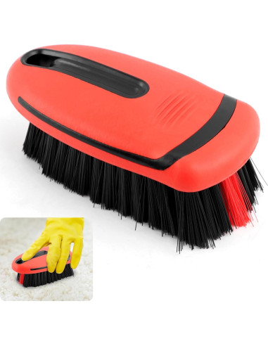 Cepillo de limpieza para alfombra RVXlRDN - Rojo, 14x7x5cm