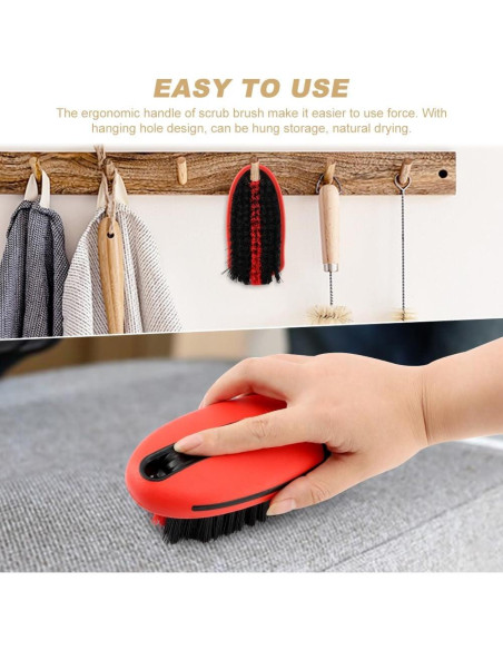 Cepillo de limpieza para alfombra RVXlRDN - Rojo, 14x7x5cm