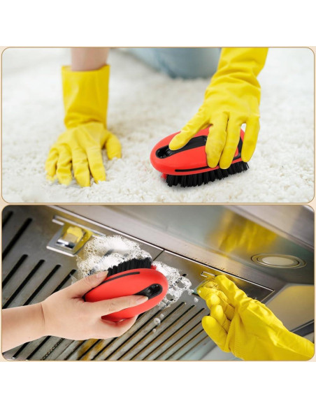 Cepillo de limpieza para alfombra RVXlRDN - Rojo, 14x7x5cm