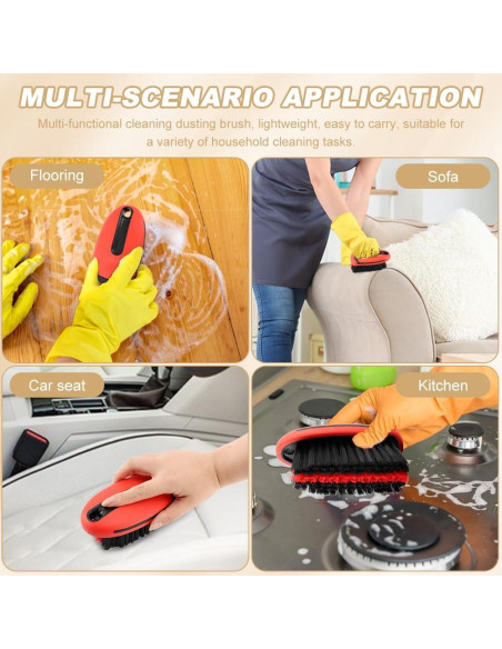 Cepillo de limpieza para alfombra RVXlRDN - Rojo, 14x7x5cm