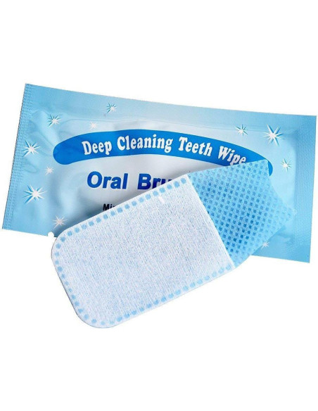 100 Toallitas Desechables Texturizadas SZ para Limpieza Dental