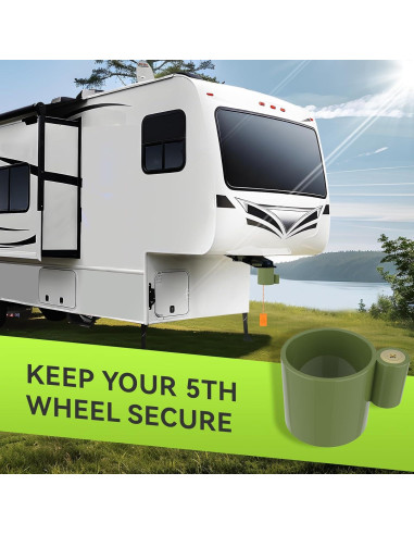 Cerradura de Eje RVMATE Verde para 5ta Rueda y Remolques