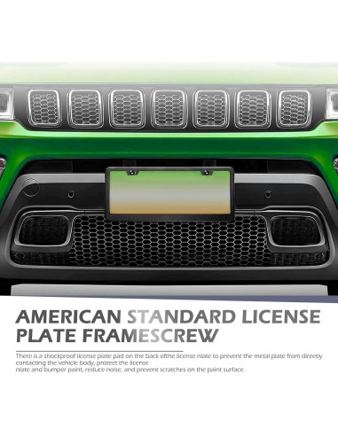 Kit de Tornillos Antirrobo Anyhut para Placas de Matrícula 8 Pzas