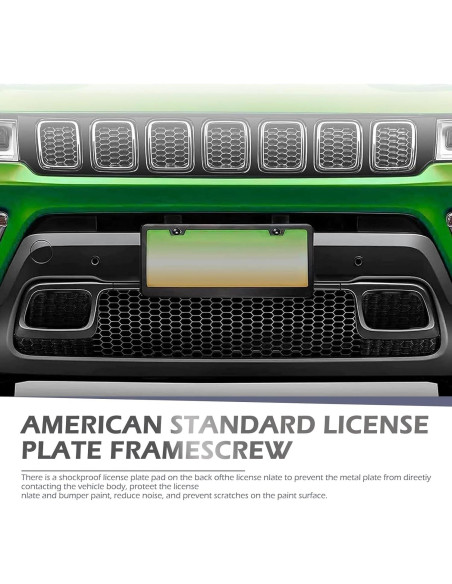 Kit de Tornillos Antirrobo Anyhut para Placas de Matrícula 8 Pzas