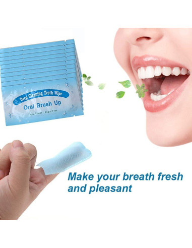 100 Toallitas Desechables Texturizadas SZ para Limpieza Dental