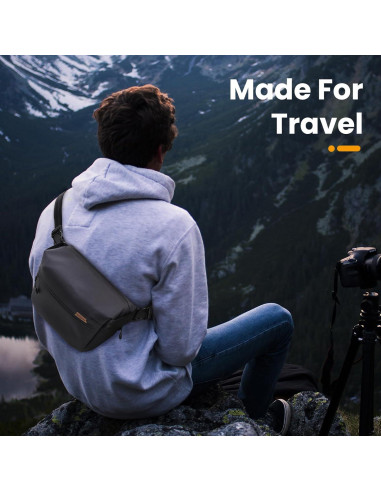 Bolsa de Mensajero TARION para Cámara Compacta Negra 4L