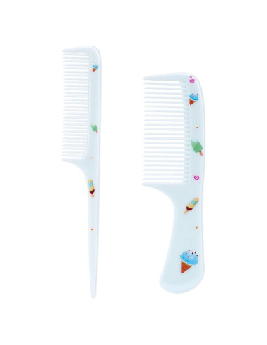 Juego de 2 Peines para Bebé Lasuroa - Dientes Finos y Cola de Rata