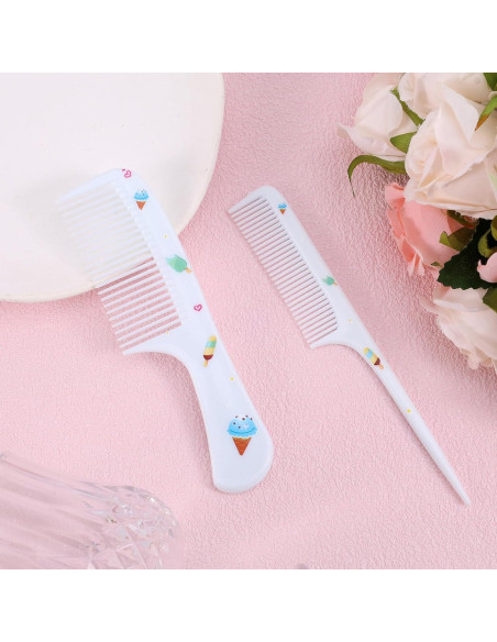Juego de 2 Peines para Bebé Lasuroa - Dientes Finos y Cola de Rata