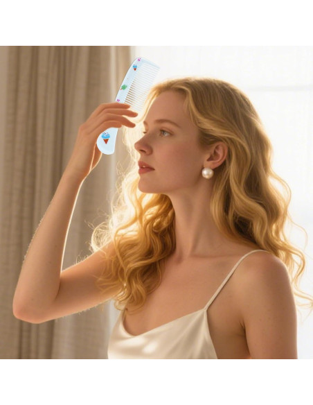 Juego de 2 Peines para Bebé Lasuroa - Dientes Finos y Cola de Rata