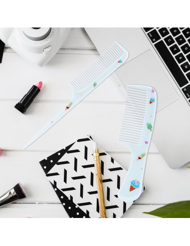 Juego de 2 Peines para Bebé Lasuroa - Dientes Finos y Cola de Rata