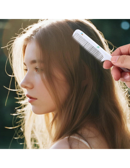 Juego de 2 Peines para Bebé Lasuroa - Dientes Finos y Cola de Rata