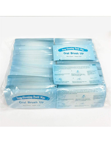 100 Toallitas Desechables Texturizadas SZ para Limpieza Dental