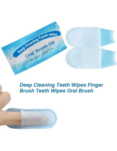 100 Toallitas Desechables Texturizadas SZ para Limpieza Dental