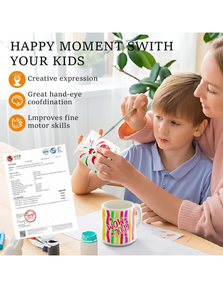 Juego de Pintura Cerámica Roaxkois para Tazas - DIY Creativo