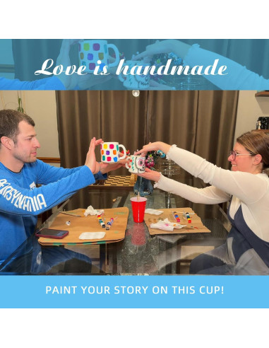 Juego de Pintura Cerámica Roaxkois para Tazas - DIY Creativo