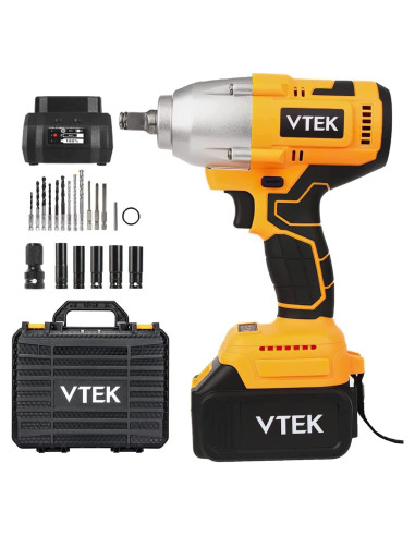 Llave de impacto inalámbrica VTEK 700N.m 1/2" - 3 en 1