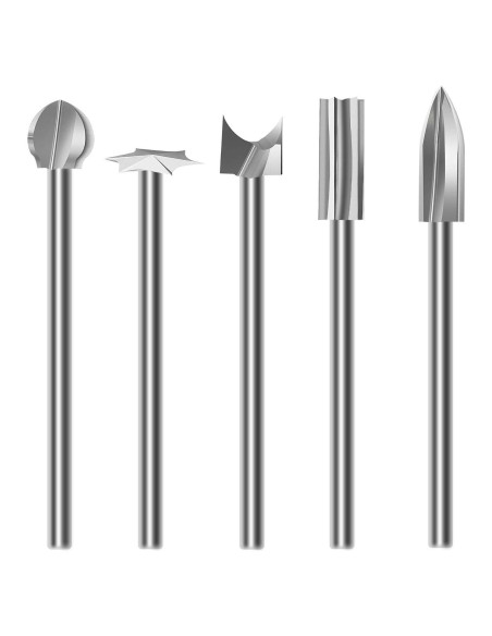 Juego de Puntas de Tallado en Madera KeeTidy, 5 Piezas 3mm