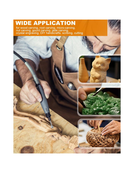 Juego de Puntas de Tallado en Madera KeeTidy, 5 Piezas 3mm