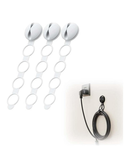 Bridas de Silicona Reutilizables WUSAIRX - Organizador de Cables 21.6 cm