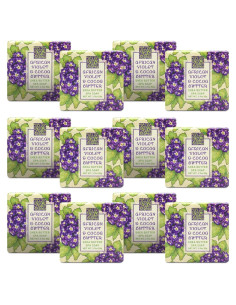 Jabón Botánico Mini Greenwich Bay - Set de 12 x 53.86 g - Violeta Africano
