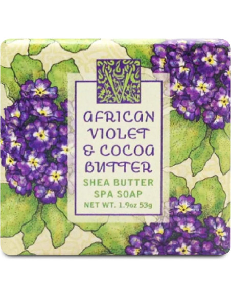 Jabón Botánico Mini Greenwich Bay - Set de 12 x 53.86 g - Violeta Africano