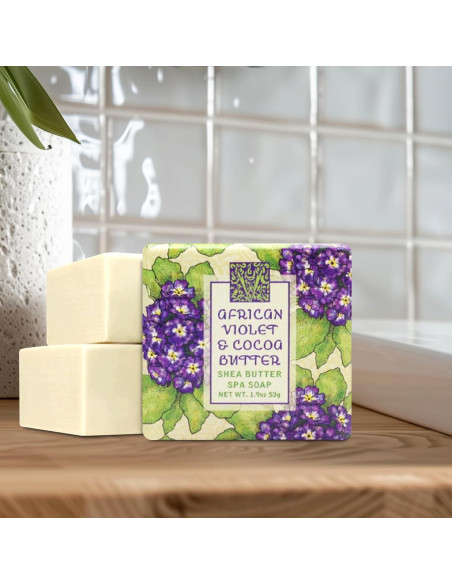 Jabón Botánico Mini Greenwich Bay - Set de 12 x 53.86 g - Violeta Africano