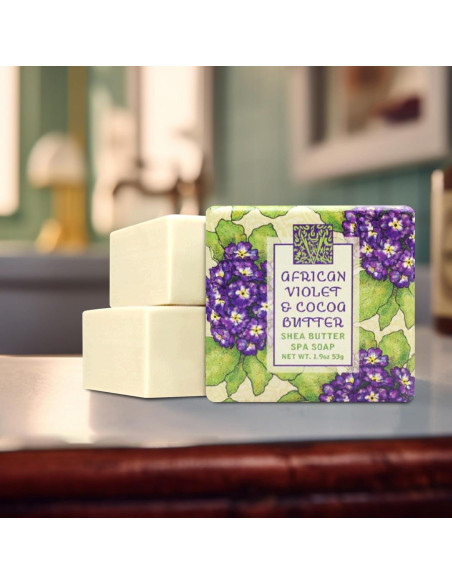 Jabón Botánico Mini Greenwich Bay - Set de 12 x 53.86 g - Violeta Africano