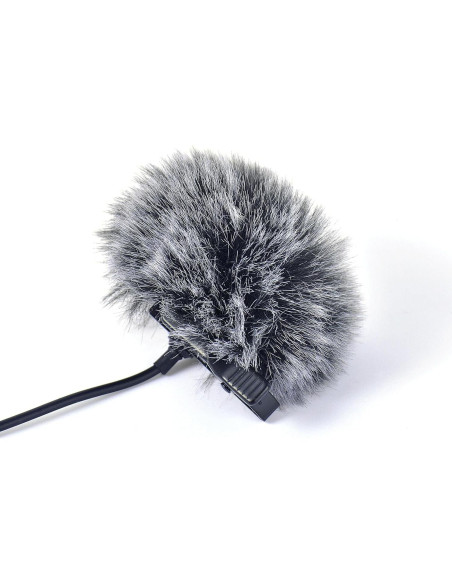 5 Pantallas de Viento para Micrófono Lavalier Ruittos 10mm