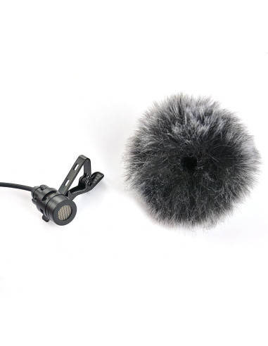 5 Pantallas de Viento para Micrófono Lavalier Ruittos 10mm