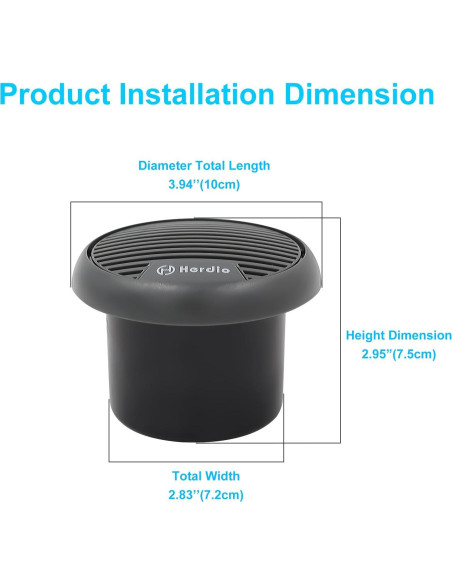 Altavoces Bluetooth Marinos Herdio HMS 60BT 3" Impermeables