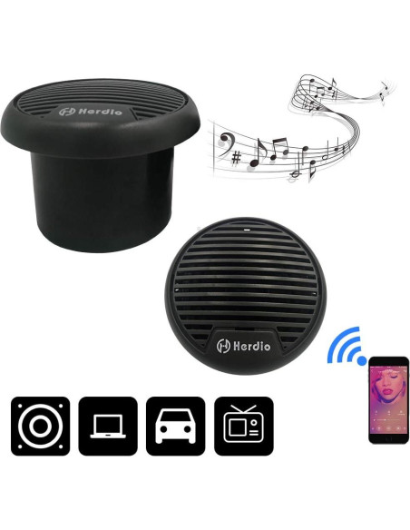 Altavoces Bluetooth Marinos Herdio HMS 60BT 3" Impermeables