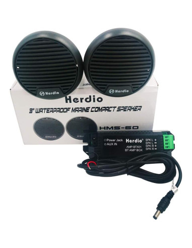 Altavoces Bluetooth Marinos Herdio HMS 60BT 3" Impermeables