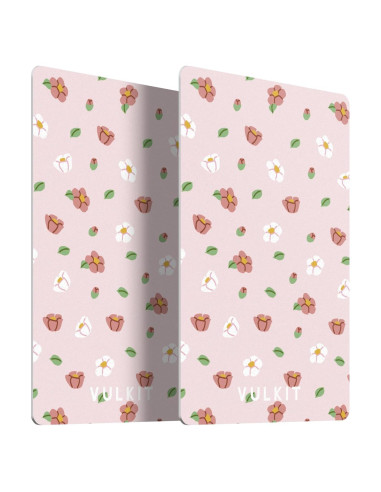 Tarjetas Bloqueadoras RFID VULKIT 2PCS Flor Rosa Ultra Delgado