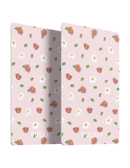 Tarjetas Bloqueadoras RFID VULKIT 2PCS Flor Rosa Ultra Delgado