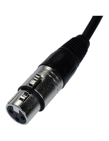 Cable de Micrófono XLR Macho a Hembra HQRP 1.8m 3 Pines